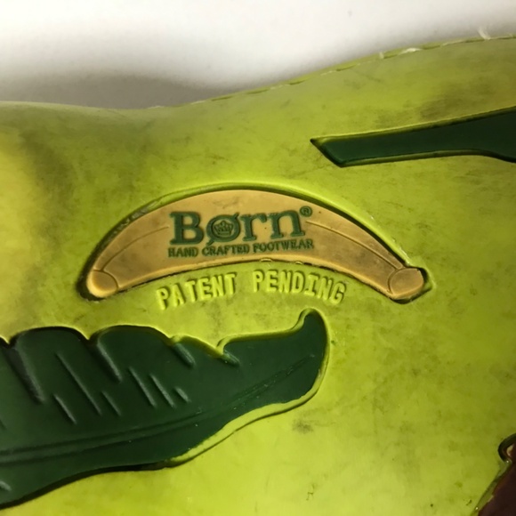 Born Slip on Yellow Leather Sandal EU 36 Women Shoes - Picture 6 of 9